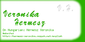 veronika hermesz business card